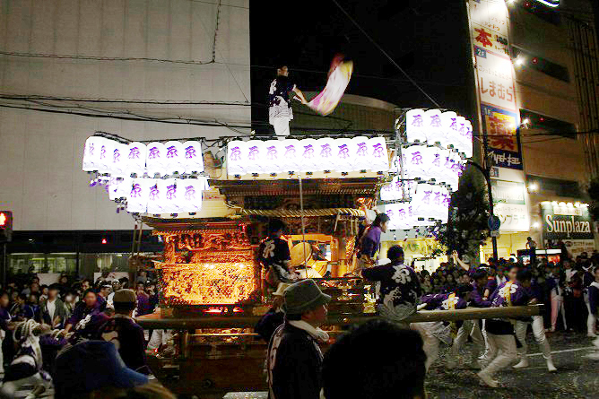 【360度パノラマ画像あり】2018年10月7日河内長野だんじり祭り河内長野駅前だんじりパレードです。